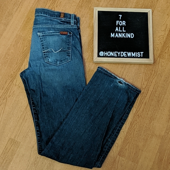 7 For All Mankind Denim - 7 FOR ALL MANKIND Standard Medium Wash Jeans